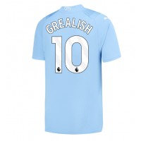 Fotballdrakt Herre Manchester City Jack Grealish #10 Hjemmedrakt 2023-24 Kortermet
